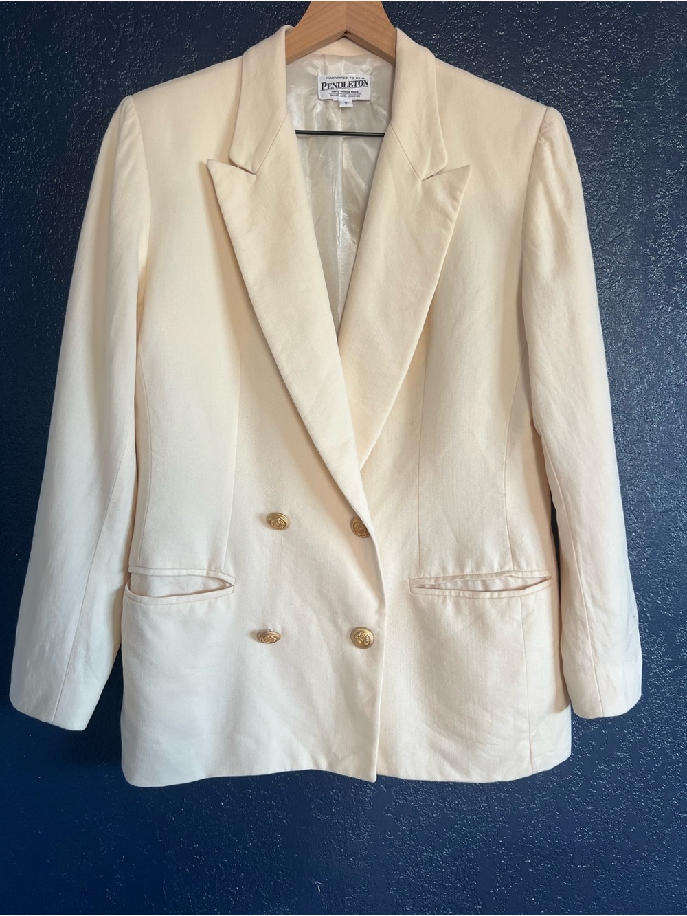 Vintage Pendleton Cream Blazer
